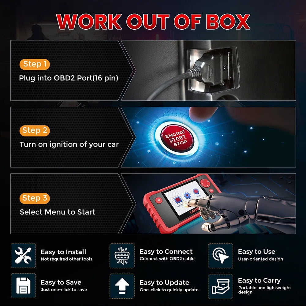 LAUNCH® X431 CRP123 V2.0 Diagnostikaseade