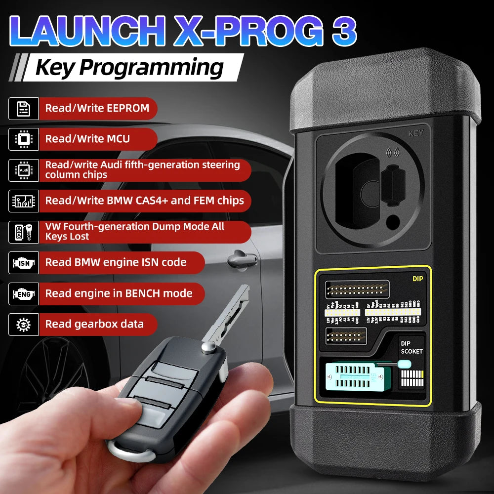 LAUNCH® X431 X-PROG 3 Immobilisaatori & Võtme Programmeerimise Seade