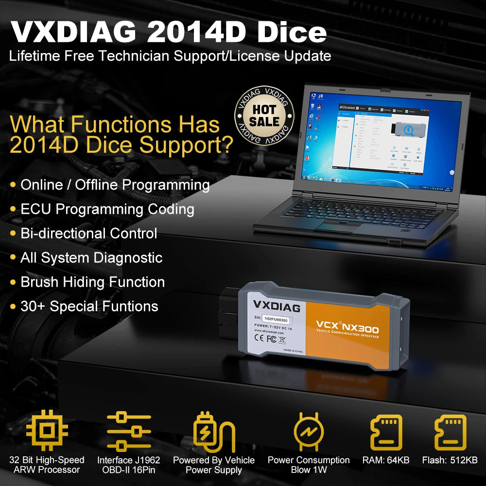 Diagnostic device VXDIAG NANO NX300 Volvo Vida