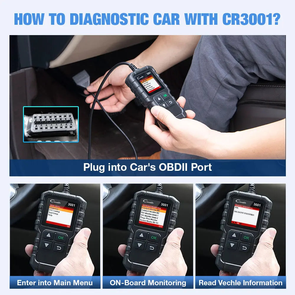 LAUNCH® X431 CR3001 Mootori Diagnostikaseade - AutoDiagnostik