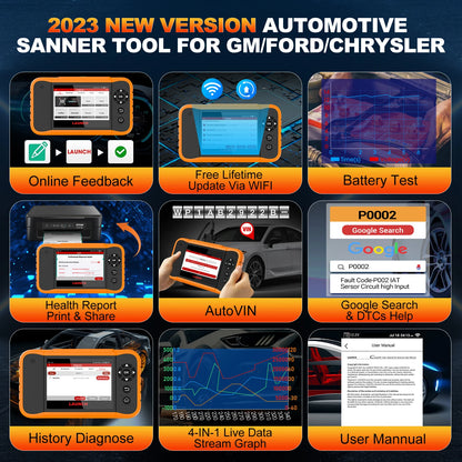 LAUNCH® X431 ELITE 2.0 GM/FORD/CHRYSLER Diagnostikaseade - AutoDiagnostik