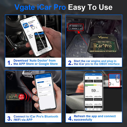iCar Pro BT 4.0 V2.3 Bluetooth Koodilugeja/Diagnostikaseade